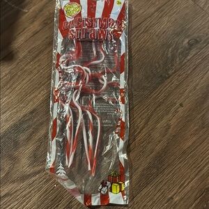 Red and White Christmas Straws